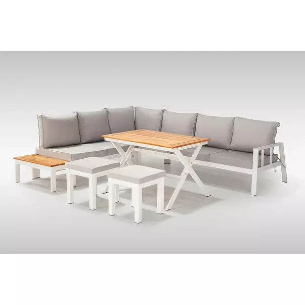 Set de gradina Asir Arya 018 alb 4 piese picture - 1