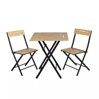 Set de gradina Asir Bistro 3 piese negru/crem picture - 15