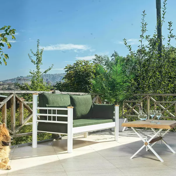 Set de gradina Asir Kappis 4 piese alb/verde picture - 7