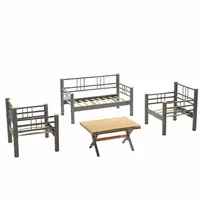 Set de gradina Asir Kappis 4 piese maro picture - 5