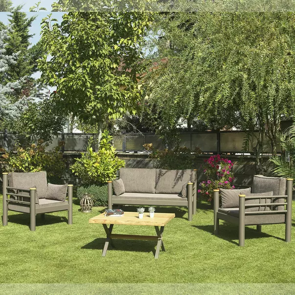 Set de gradina Asir Kappis 4 piese maro picture - 6