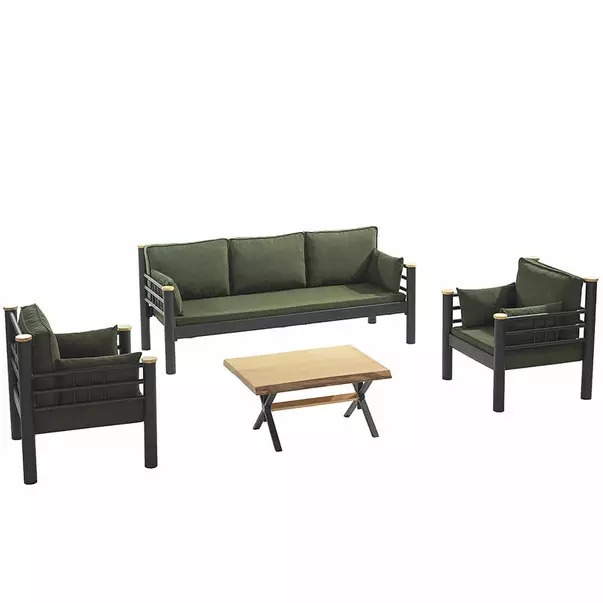 Set de gradina Asir Kappis negru/verde 4 piese picture - 4