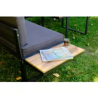 Set de gradina Asir Mers 2 piese negru/gri picture - 5