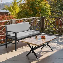 Set de gradina Asir Pandora 3 piese negru/gri picture - 2