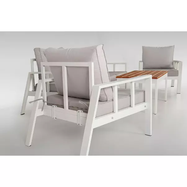 Set de gradina Asir Sedef 4 piese alb picture - 5
