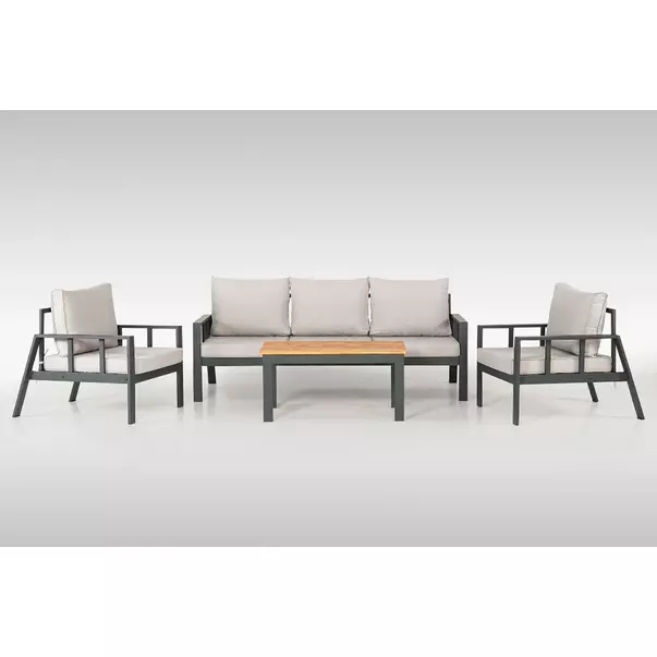 Set de gradina Asir Sedef 4 piese antracit picture - 1