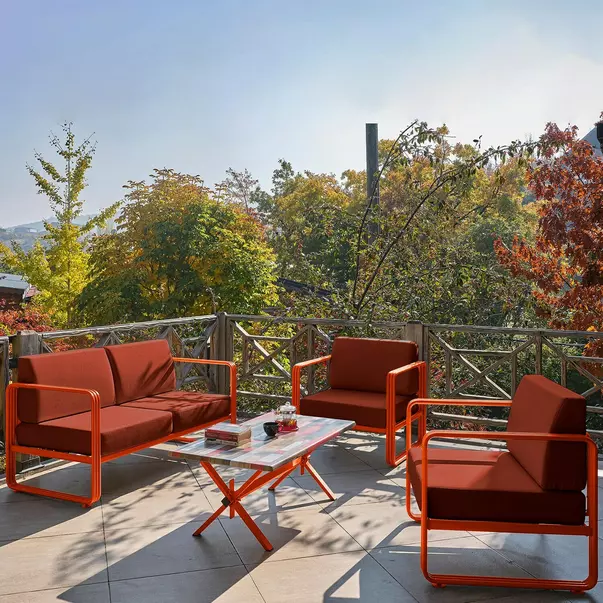 Set de gradina Asir Solaris 4 piese portocaliu/rosu picture - 7