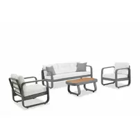 Set de gradina Asir Vita 4 piese alb