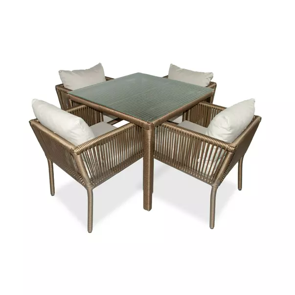 Set de gradina maro/alb Asir Vera 5 piese picture - 5
