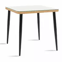 Set de gradina Pakoworld Naoki 5 piese metal negru/poliratan natural