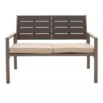 Set de gradina Pakoworld Patio 4 piese otel maro/bej picture - 3