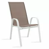 Set de gradina Pakoworld Valor-Calan 5 piese metal alb/maro picture - 3