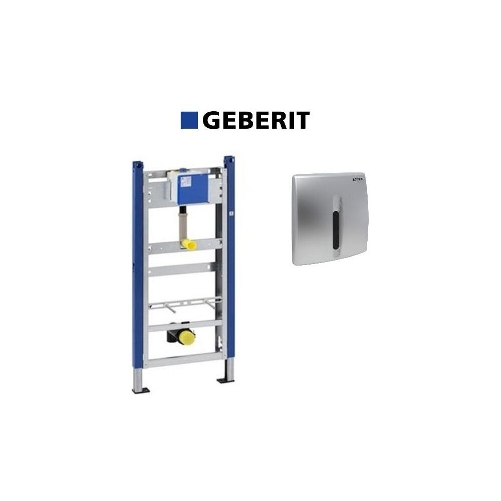 Set de instalare Geberit Prepack pentru pisoar cu senzor si clapeta crom mat baie imagine 2022