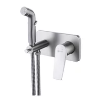 Set dus igiena intima Lemark Bronx baterie incastrata grafit mat