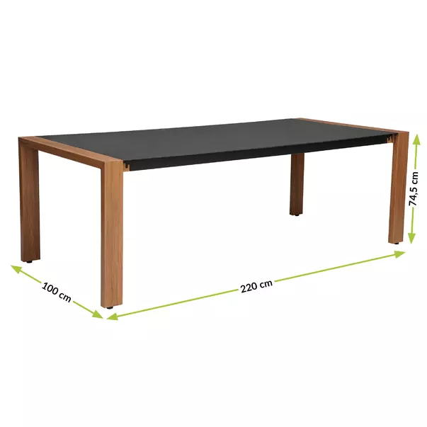 Set mobilier de gradina Mirpol Duisburg negru picture - 4
