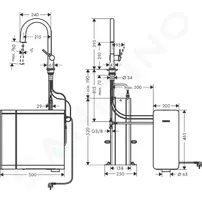 Set negru mat Hansgrohe Aquittura Select M91 SodaSystem 210 sBox cu 1 jet picture - 2