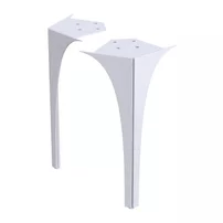 Set picioare fata pentru mobilier Oristo Louis 82 alb lucios 27.5 cm