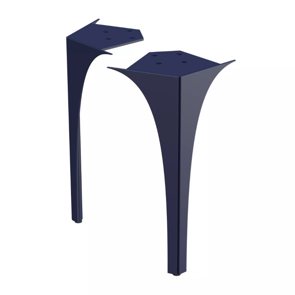 Set picioare fata pentru mobilier Oristo Louis 82 bleumarin mat 27.5 cm 27.5 imagine 2022