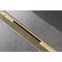 Set rigola pentru dus plus capac Hansgrohe RainDrain Flex ajustabil 80 cm auriu lucios picture - 2