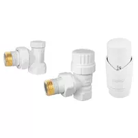Set robinet coltar termostatic decorativ Ferro alb picture - 1