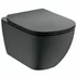 Set vas wc cu capac softclose si bideu suspendat Ideal Standard Tesi Aquablade negru mat Silk Black - 3