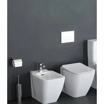 Set vas wc pe pardoseala bideu pe pardoseala si capac slim soft close Ideal Standard Strada II AquaBlade BackToWall