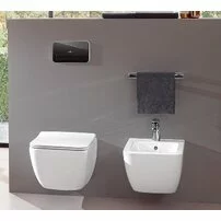 Set vas wc si bideu suspendat Villeroy&Boch Venticello Direct Flush cu capac slim soft close picture - 2