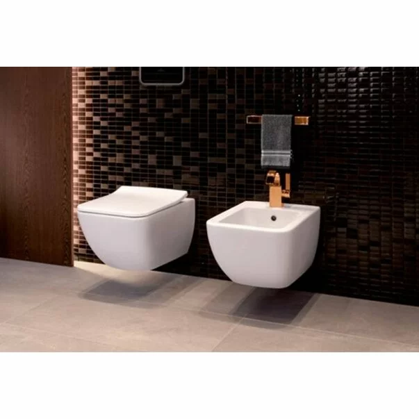 Set vas wc si bideu suspendat Villeroy&Boch Venticello Direct Flush cu capac slim soft close picture - 1