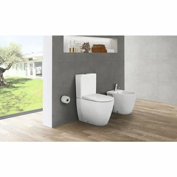 Set vas WC pe pardoseala Gala Coral BTW cu capac softclose alb picture - 2