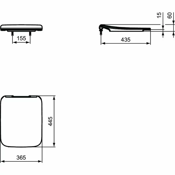 Set vas wc suspendat cu capac slim soft close Ideal Standard Strada II AquaBlade picture - 10