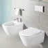 Set vas wc cu bideu suspendat Villeroy&Boch Subway 2.0 DirectFlush si capac slim soft close - 1