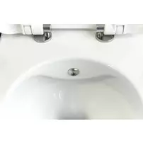 Set vas WC suspendat cu functie de bideu Deante Peonia Zero alb capac inchidere lenta picture - 3