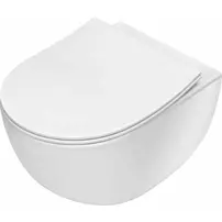 Set vas WC suspendat Deante Peonia Zero si capac softclose alb picture - 2