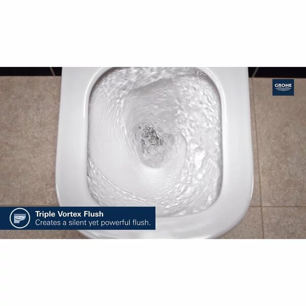 Set vas wc suspendat Grohe Euro Ceramic Rimless Triple Vortex cu PureGuard si capac softclose picture - 3