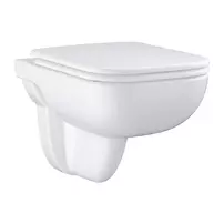 Set vas WC suspendat Grohe Start Edge rimless alb cu capac softclose