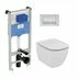 Set vas wc suspendat Ideal Standard Tesi AquaBlade cu capac inchidere normala si rezervor Ideal Standard Prosys picture - 1
