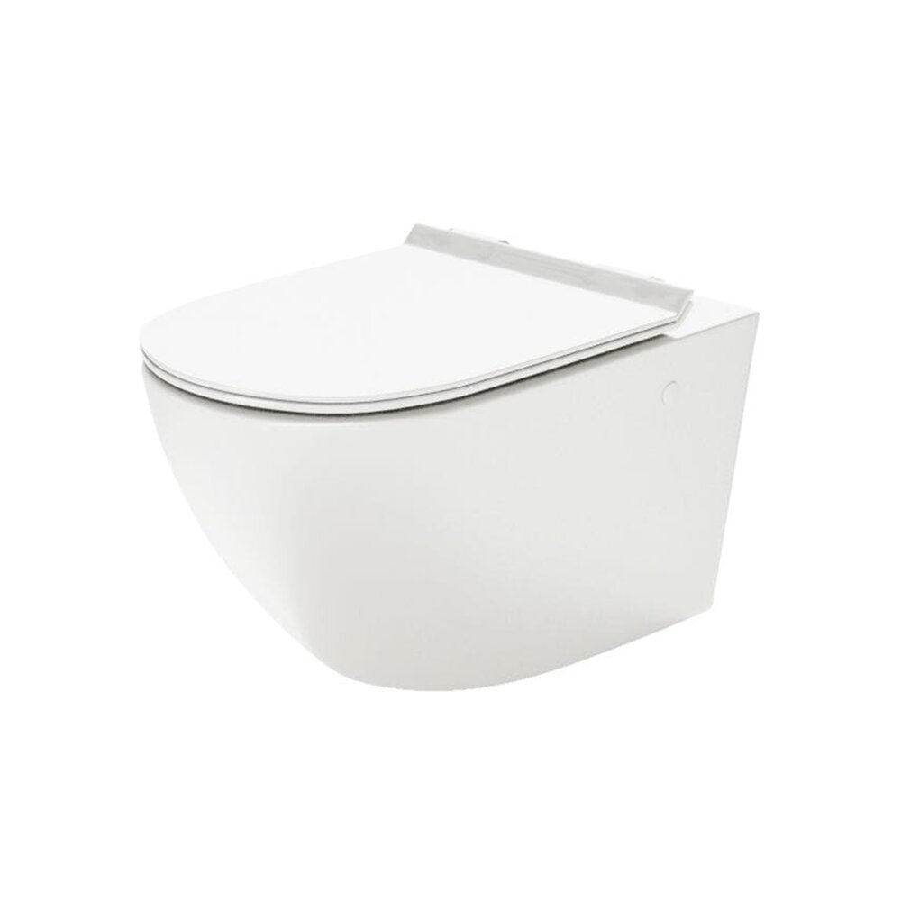 Set vas wc suspendat Massi Decos rimless cu capac softclose slim alb Set vas wc suspendat Massi Decos rimless cu capac softclose slim alb