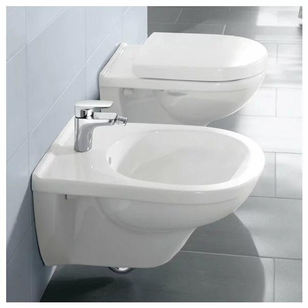 Set vas wc suspendat Villeroy&Boch O.Novo Direct Flush cu bideu suspendat si capac soft close picture - 1