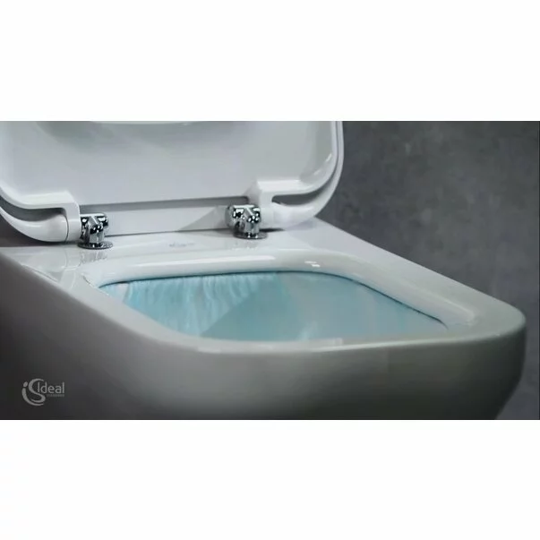Set vas wc suspendat Ideal Standard Tesi Aquablade cu capac slim softclose picture - 5