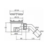 Sifon cadita Ideal Standard Tempoplex crom picture - 3