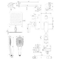 Sistem de dus incastrat Omnires Siena  si para cu 3 functii picture - 2