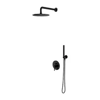 Sistem de dus incastrat Omnires Y negru mat si para cu 1 functie picture - 2