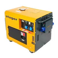 Generator insonorizat Stager DG 5500S+ATS diesel monofazat 4.2kW, 3000rpm, cu automatizare