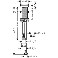 Supapa de inchidere crom periat Hansgrohe F21 picture - 2