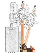 Suport pentru masina de carotat CSN-6A-BA, Cabel CAS 160 reglaj unghi +/-60 grade