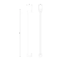 Bara portprosop Omnires Modern Project cupru periat 60 cm picture - 3