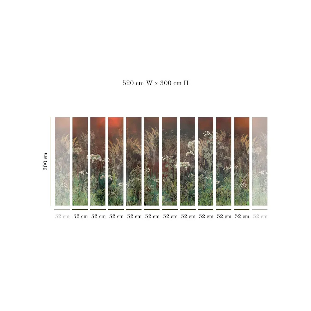 Tapet VLAdiLA Bright Greenery Nightfall 520 x 300 cm 300