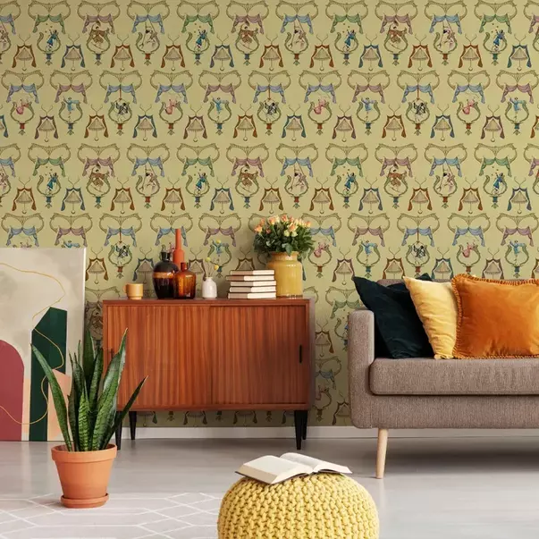 Tapet VLAdiLA Pagliacci (yellow) 520 x 300 cm