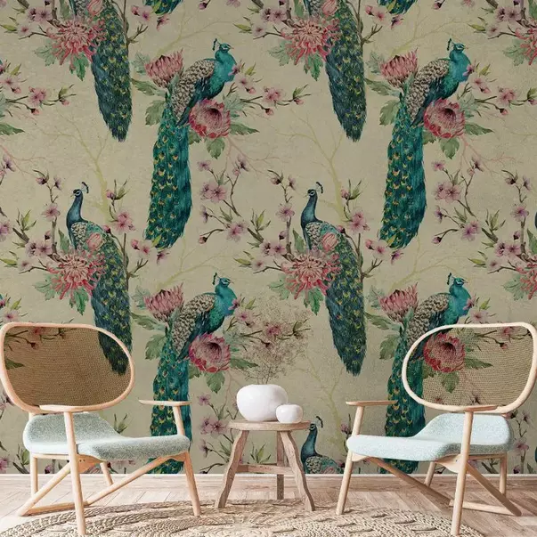 Tapet VLAdiLA Pea Fowl 520 x 300 cm picture - 5
