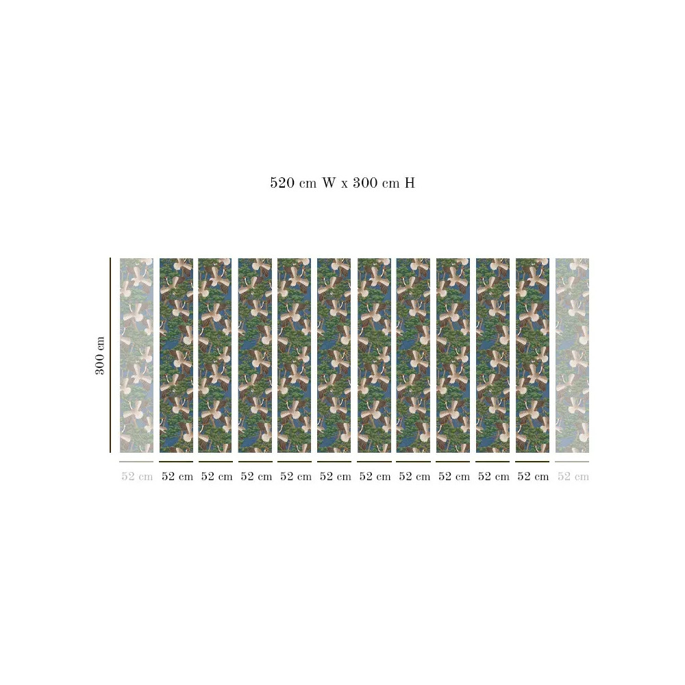 Tapet VLAdiLA The dance (blue) 520 x 300 cm 300